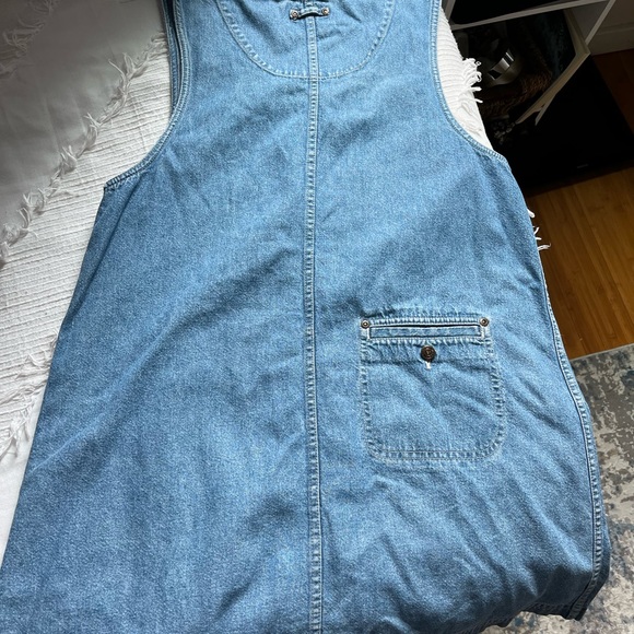 Vintage denim button down dress - Picture 3 of 4